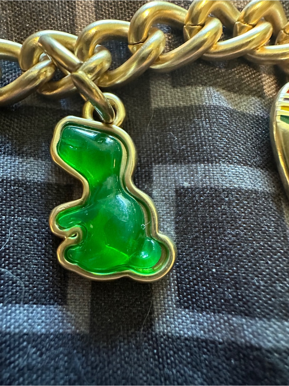 Coach Gold-tone Logo Tag Keychain Charm - Picture 7 of 11